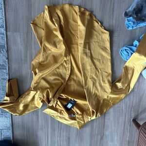 Golden Button-Up Shirt